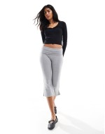 Cotton On kelsey v front henley long sve top black