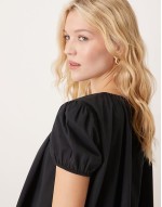 puff sve baby doll mini dress